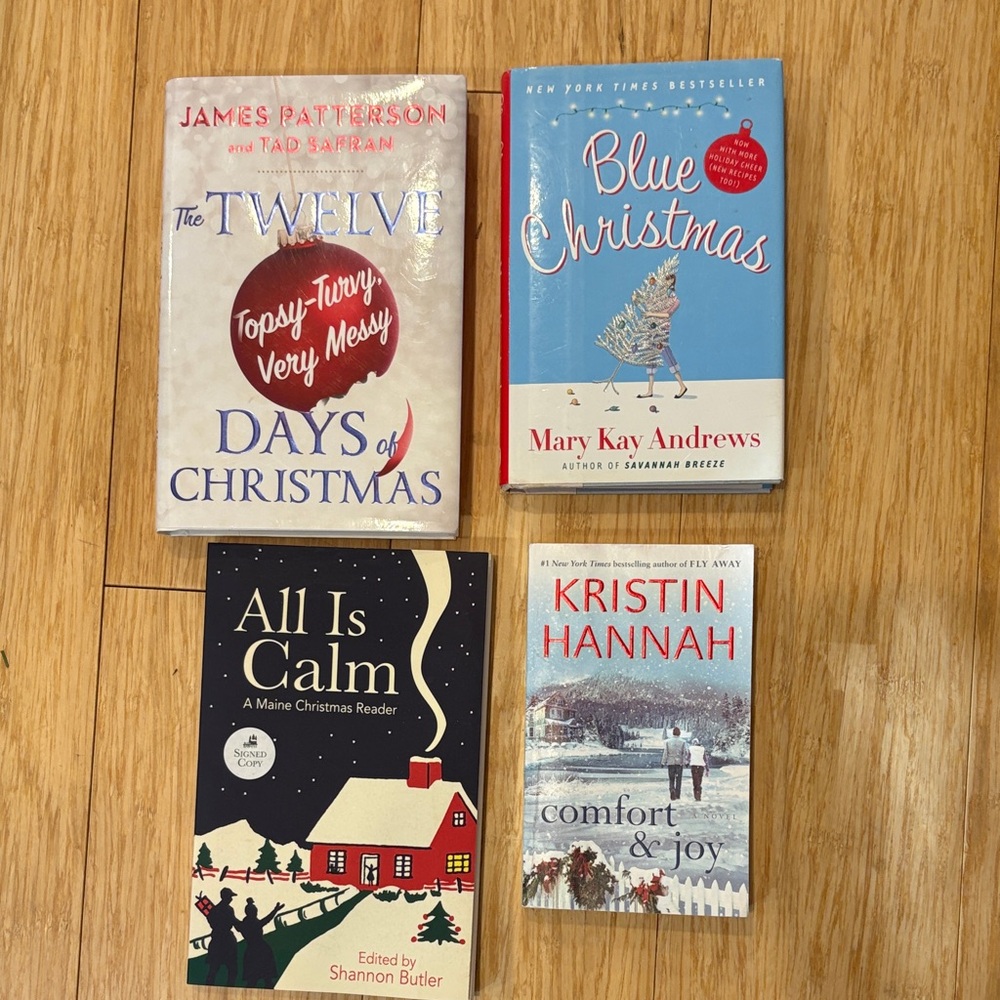 Holiday Book Collection Set of 4, Patterson, S. Butler, M.K. Andrews, K. Hannah